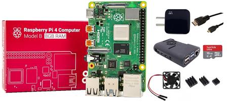Kit Raspberry Pi 4 B 8gb Original + Fuente + Gabinete + Cooler + HDMI + Mem 16gb + Disip   RPI0095